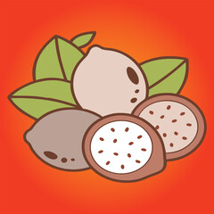 Variety of fruits and vegetables.