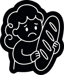 Funny cartoon vector illustration of a rebel character with a beer mug in hand, perfect for a comic design