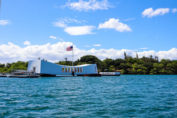 USS Arizona Memorial at Pearl Harbor, Hawaii