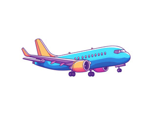 A colorful airplane is flying in the sky