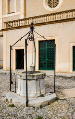 Die Burg Santuari de San Salvador in Artá, Mallorca, Balearen, Spanien