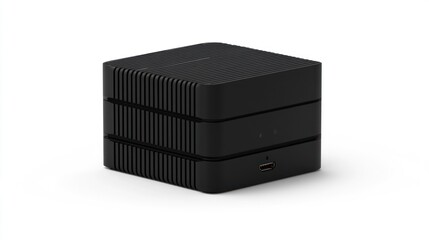 Black square device, modern design