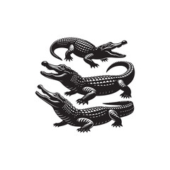 Fototapeta premium Alligator Vector (2).eps