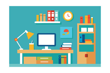 vector illustration of living room