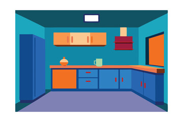 vector illustration of a kitchen