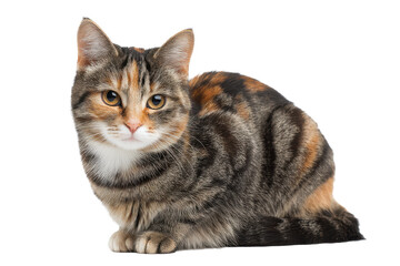 Obraz premium Domestic Cat Isolated on Transparent Background
