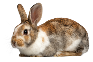 Cute Bunny Cutout ond PNG Background