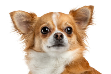 Obraz premium Long-Haired Chihuahua Side View Isolated