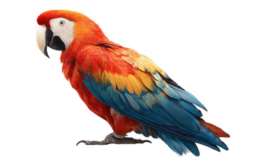 Fototapeta premium Exotic Parrot Isolated on Transparent Background