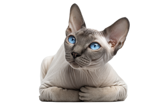 Unique & Elegant Sphynx with No Background