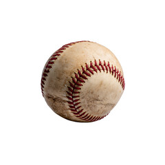 dirty baseball isolated die cut 