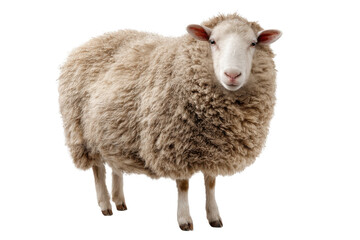 Fototapeta premium Domestic Sheep Animal Isolated for Design Use
