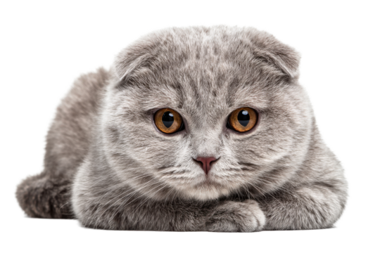 Cute Fold-Eared Cat Cutout