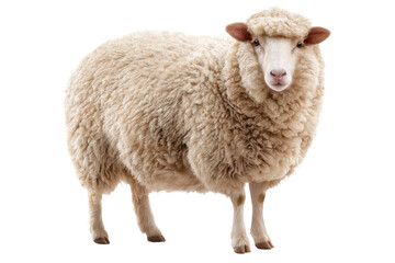 Domestic Sheep Animal Isolated for Design Use