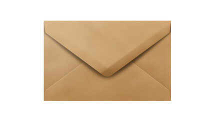 Large A4 Blank Brown Envelope Isolated On Tr
