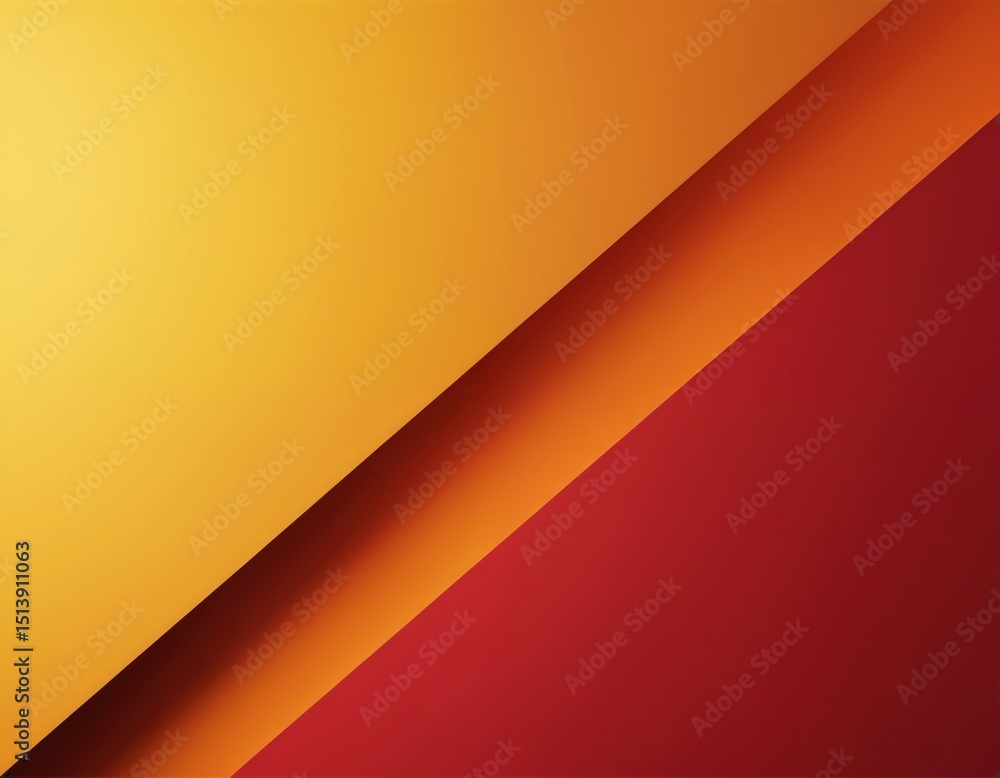 Aufkleber Abstract background gradient lines in red yellow orange colors. Modern graphic design for posters fliers presentations. Geometric composition for web design mobile app. Minimalist style illustration.