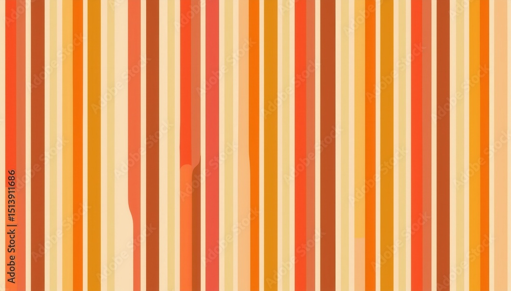 Poster vertical gradient heatmap stripes in warm sunset tones with bold lines for modern web design, print 