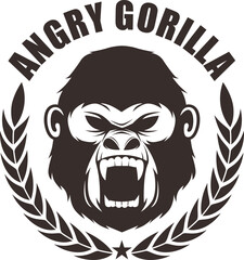 Angry Gorilla Logo Design Template.eps