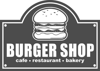 Burger Shop Signage Design.eps