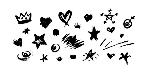 black silhouettes of birds