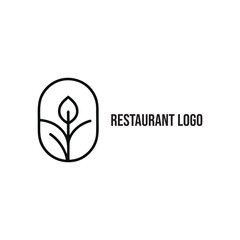 Fototapeta premium minimal agriculture logo design