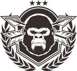 Gorilla Archery Badge Logo.eps