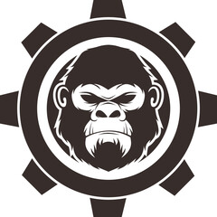 Gorilla Gear Icon Design.eps