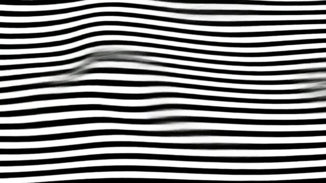 Elegant Ripple Animation of Horizontal Parallel Lines