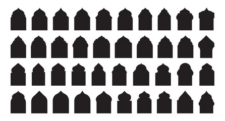 Arabic Moroccan Style Arch Silhouette Set