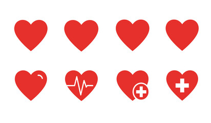 Heartbeat line icon. Emergency defibrillator sign. Automated External Defibrillator. Vector illustration.