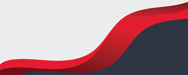 abstract background with red ribbon