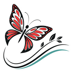 Adobe Illustrator Artwork butterfly logo creative color modern brand design template business illustration vector.
