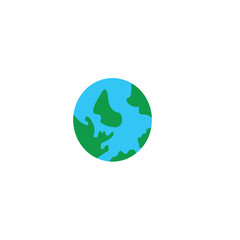 earth with green grass icon
