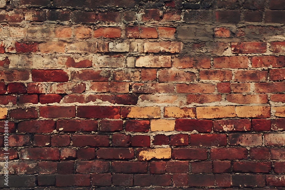 Poster old red brick wall texture. abstract background and texture for design.
