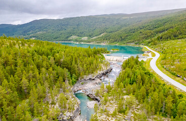 Fototapeta premium Heggjebottvatnet in Norwegen