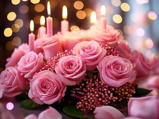 roses and candles