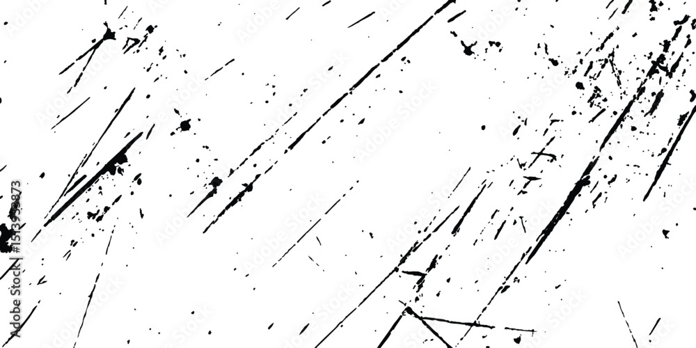 Poster scratches texture dirty grainy and scratches transparent white background. vector scratch marks line