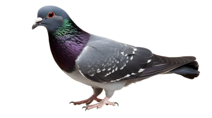Pigeon isolated on a white background