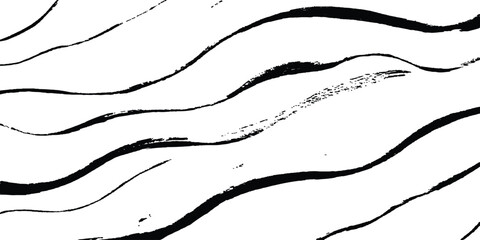 Line art wave line isolated white backgrounds drawing. Abstract black wave design isolated on white background. abstract black wave and curve design ,modern and smooth motion white background,
