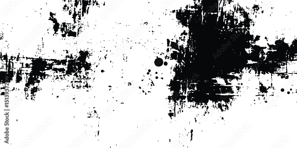 Poster abstract grunge texture background design. vector grunge black and white distressed texture backgrou