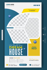 Dream House Promotion Luxury Real Estate Facebook and Instagram post design
