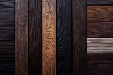 Various types of wood planks showing diverse natural grain textures