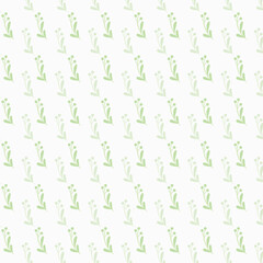 Seamless pattern with palm leaves on black background