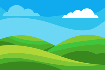 Obraz premium landscape with mountains and blue sky