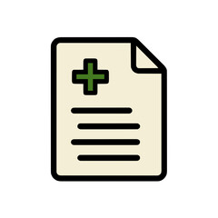 Stylish Minimal Line Art Icon for Document Addition