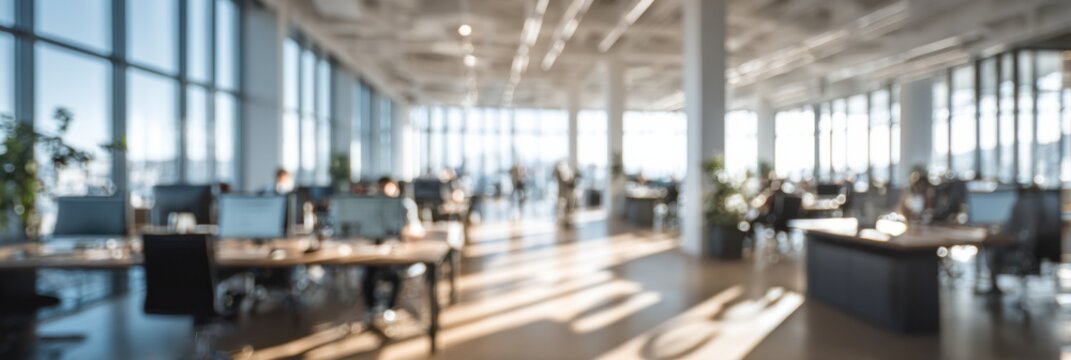 Collaborative work environment modern office business scene bright interior daylight productivity concept