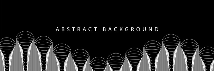 WebAbstract pattern background, golden lines with black background. Luxury modern premium background