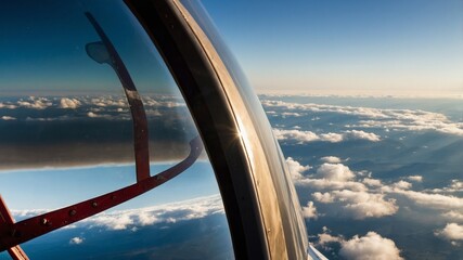 view from airplane window