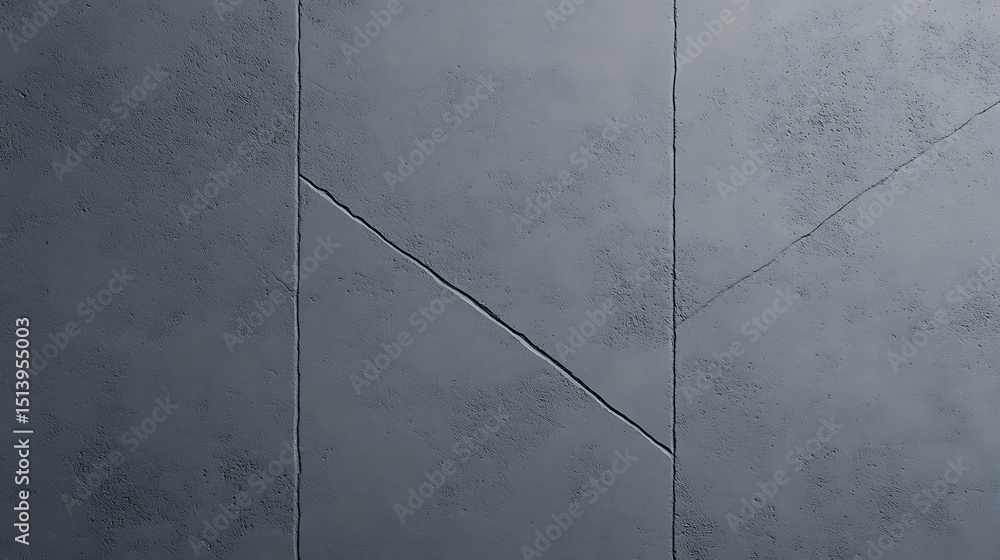 Aufkleber concrete panel background with textured surface and geometric pattern formed by seams and cracks. th