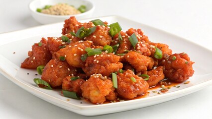Gobi appetizer manchurian on plate 